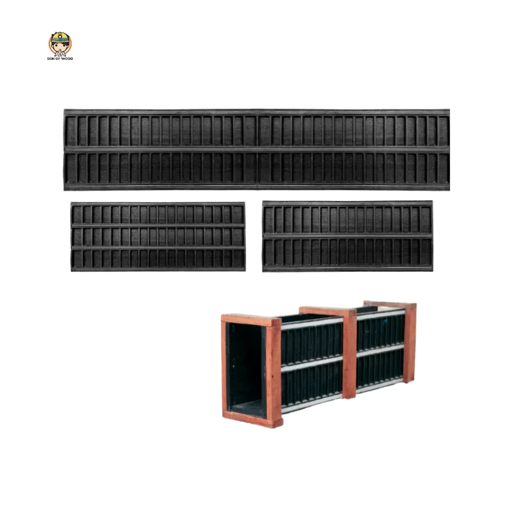 Пластиковая Опалубка 50x150 см с боковой балькой, многоразовая, 200 раз, для бетона