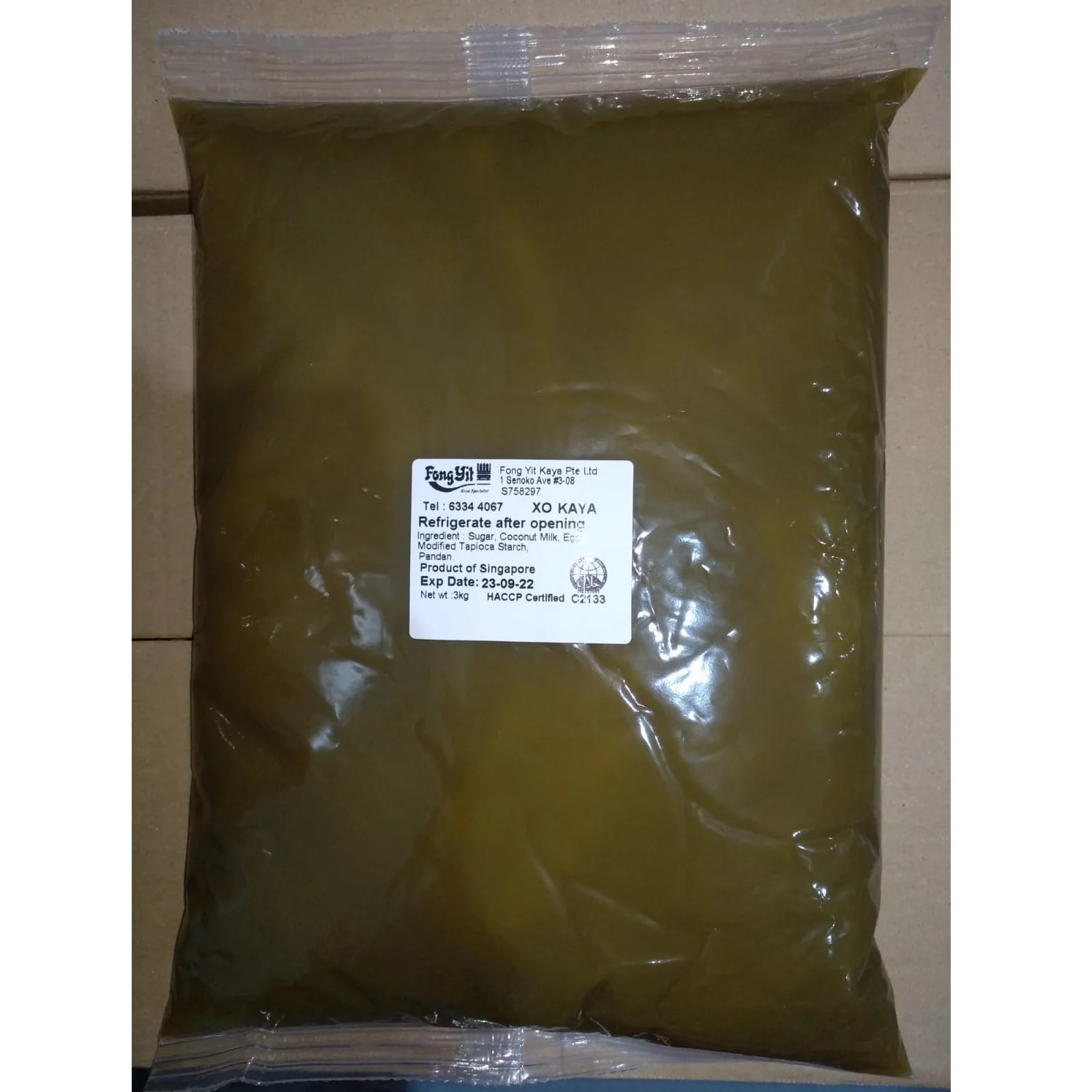 All Natural Richer Taste Creamier Texture Bread Spread Bakery 3kg Packet Bag Fong Yit Traditional XO Kaya Jam