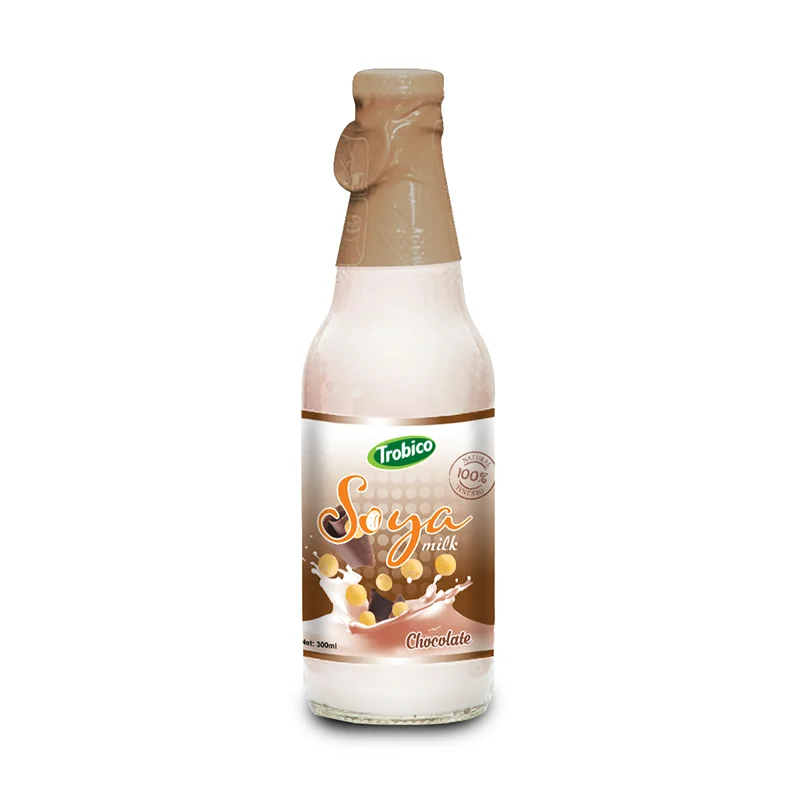 
Good for health Trobico brand 300ml Glass Bottle Natural Soya Milk Drink 