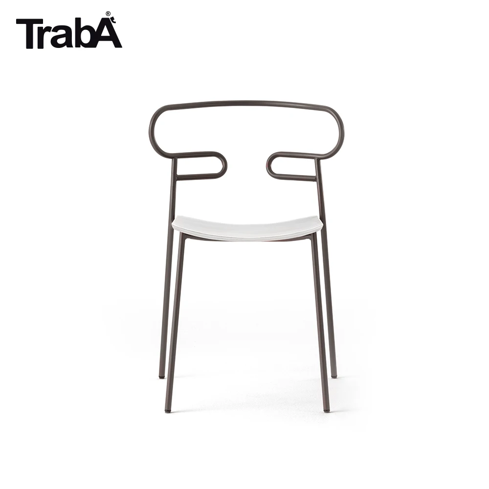 Top Quality stackable Chair metal frame wood seat (11000000197572)