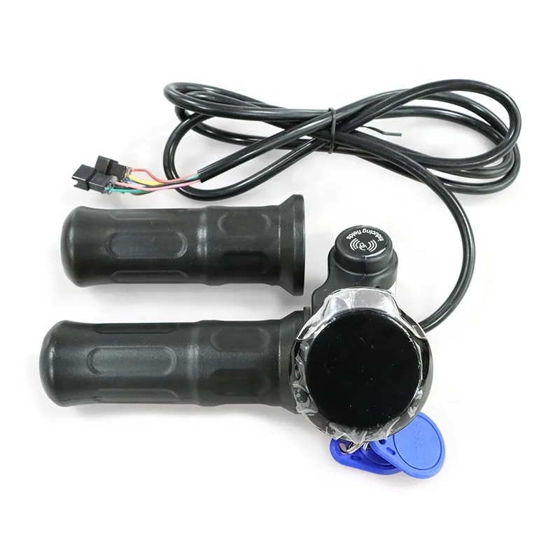 LCD digital display screen ebike twist throttle Meter with throttle for electric scooter bike wholesale
