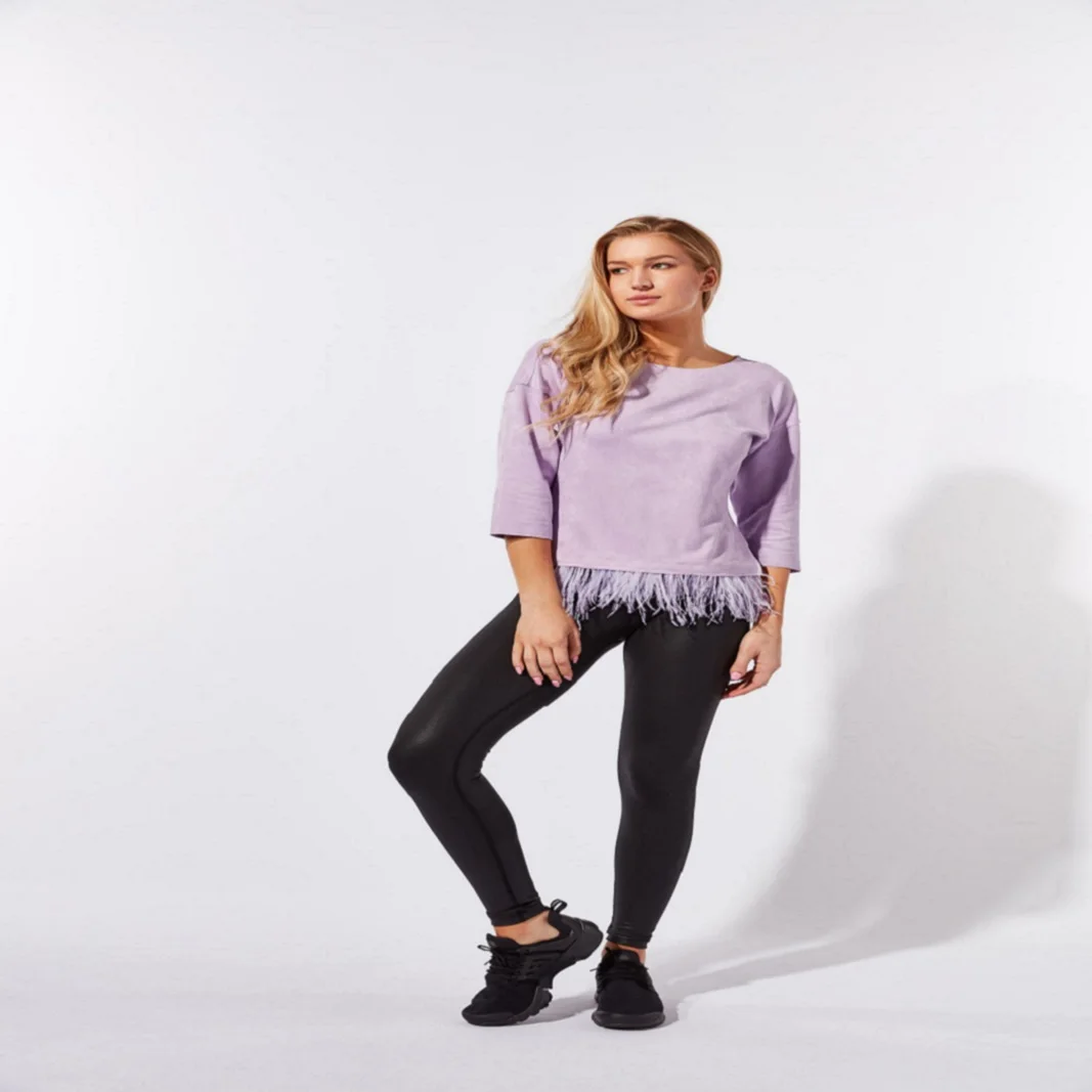 
Body: 80% Polyester 20% Spandex Feather:100% Ostrich Feathers Bottom Stretch Luxury Fashion Top For Womens 