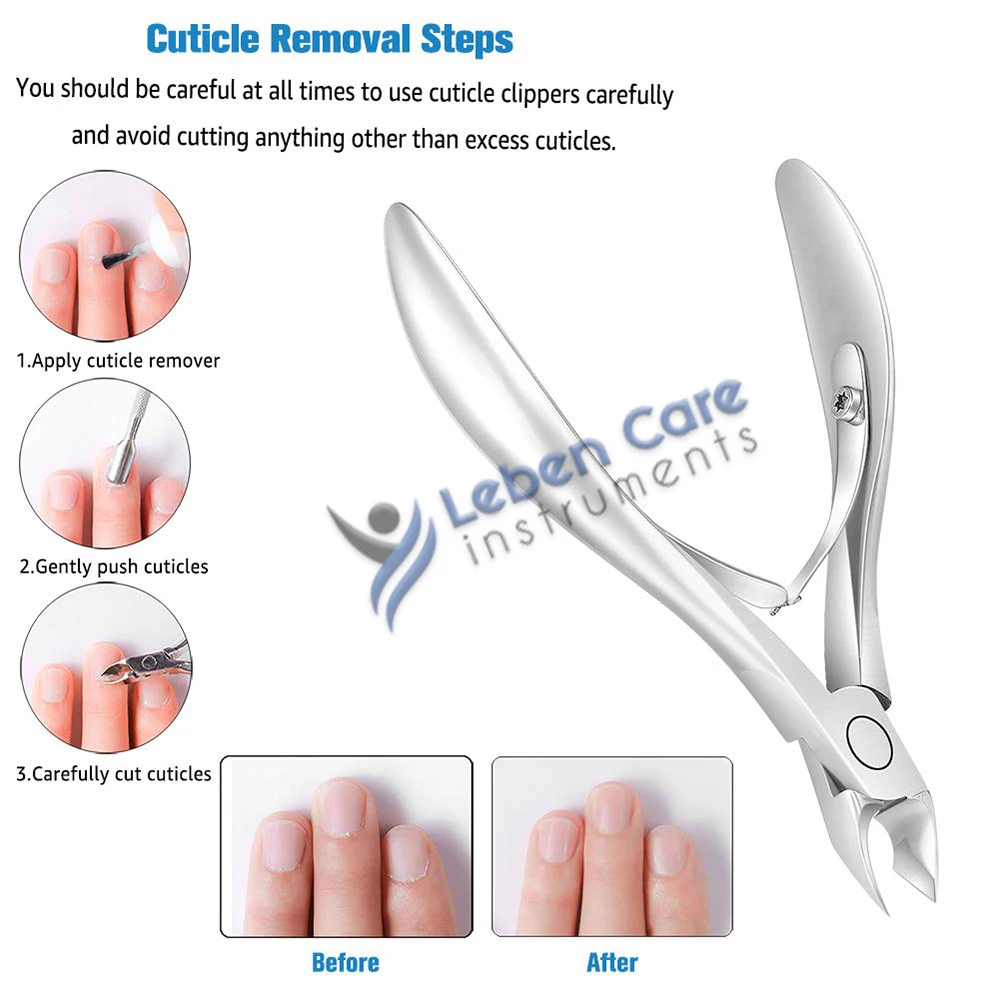 Профессиональный инструмент для удаления кутикулы/резак кутикулы машинка стрижки кожи ногтей триммер (серебристый)