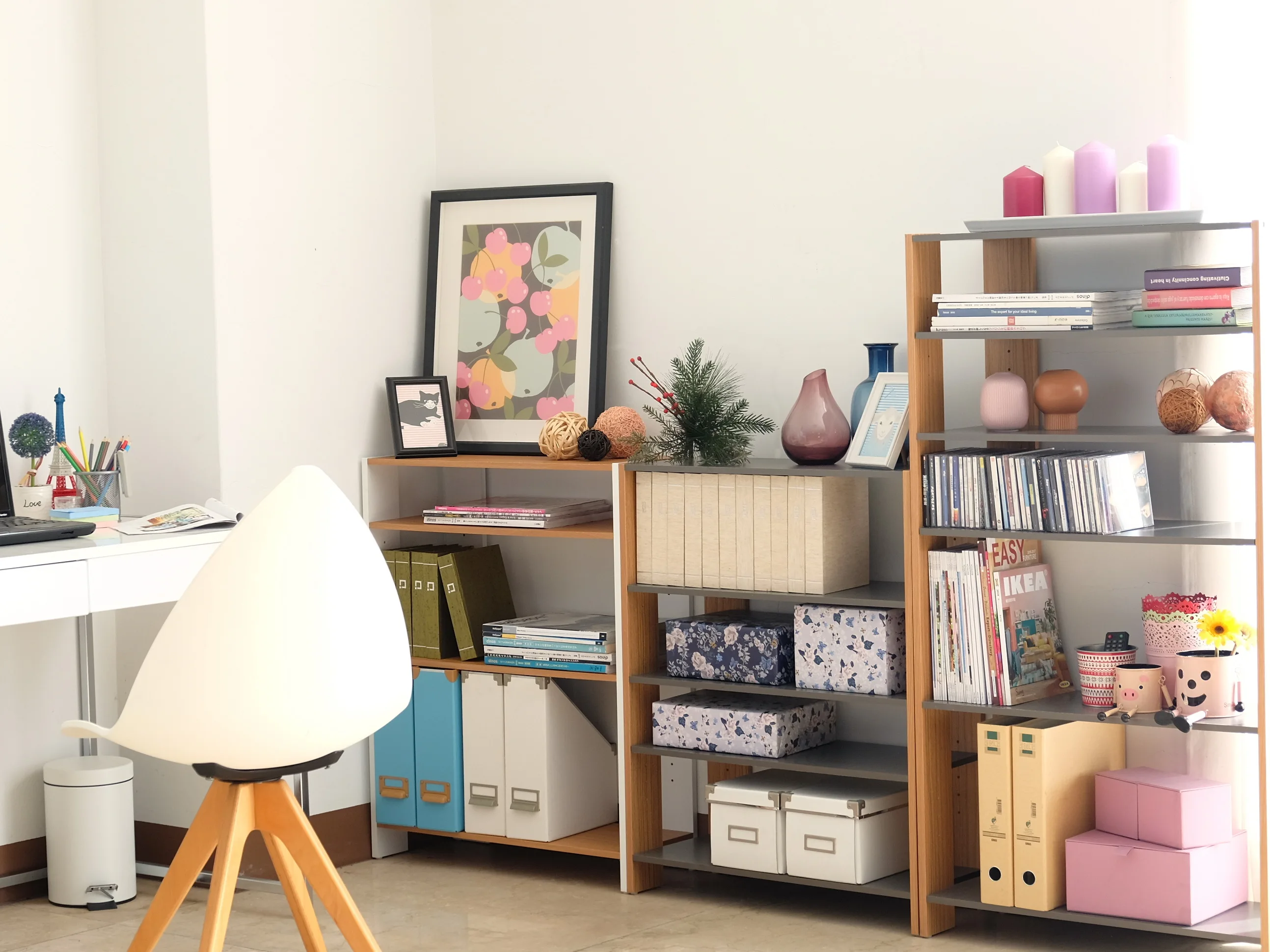 Wooden 6 tier display shelf
