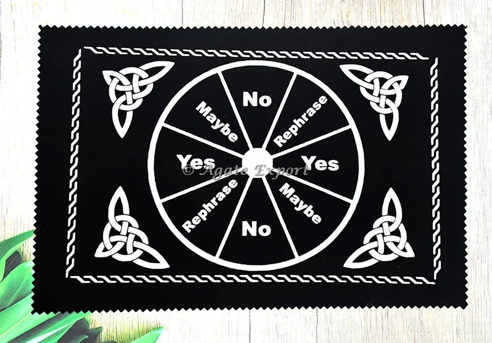 Om Pendulum Divination Mat Velvet Tarot Tablecloth Divination Tarot Pendulum Magic Tarot Altar Table Cloth Board Game Mat Agate