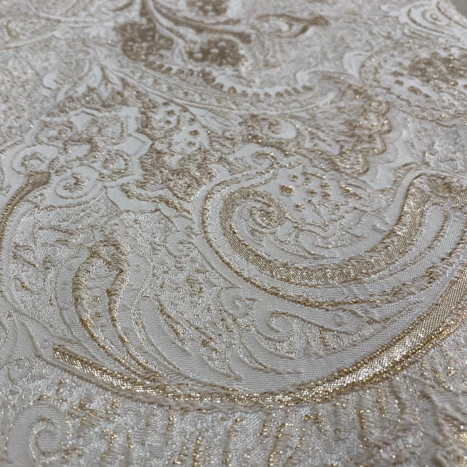 Жаккард из полиэстера для одежды и домашней мебели Европейская мода тканая жаккардовая парчовая ткань платья