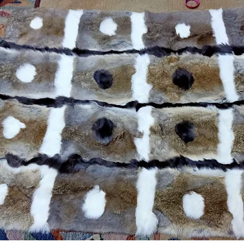 Real Rabbit Fur Rugs Luxury Fur Carpets