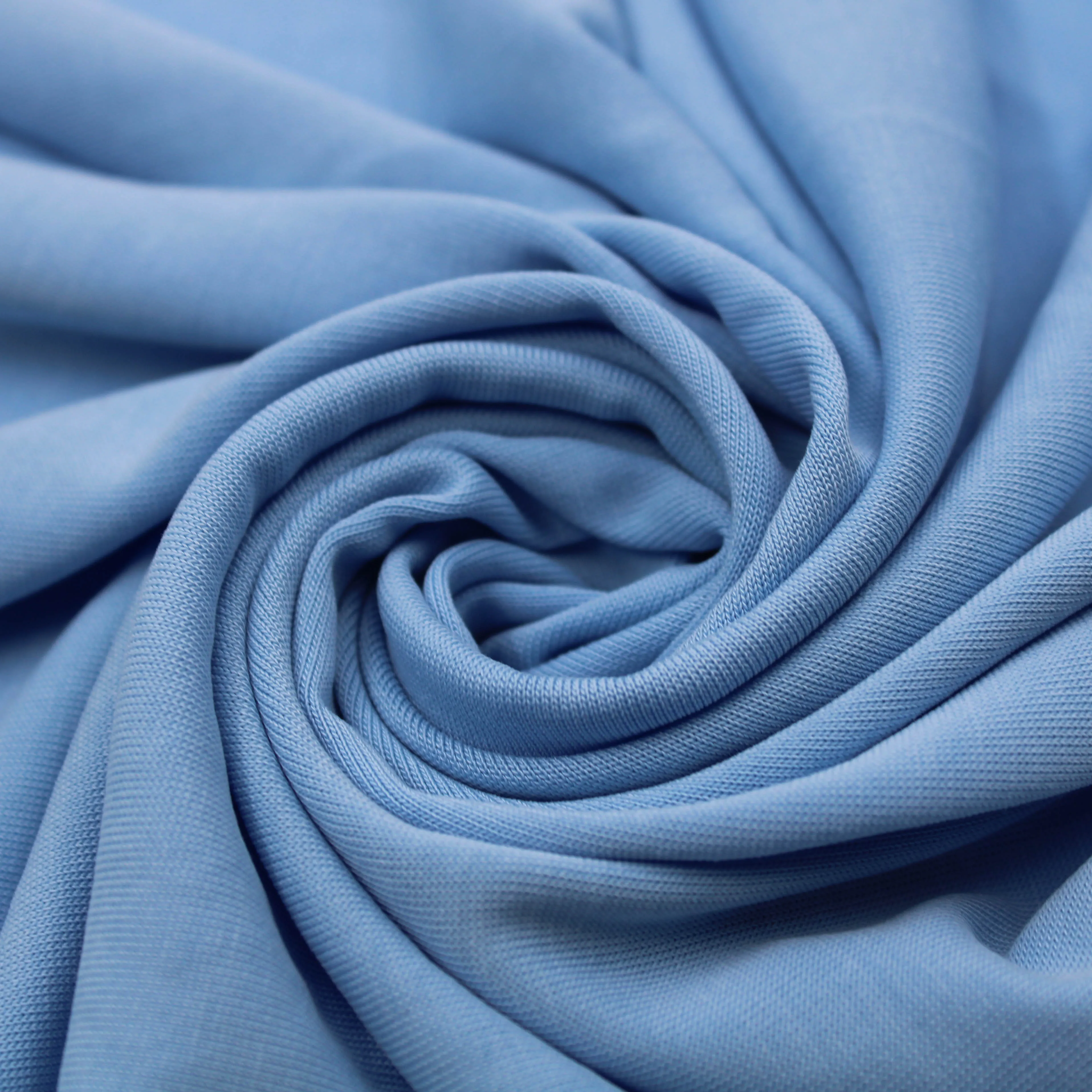 Dusty Blue Modal Poly Sand Wash Jersey Cupro Knit Fabric - 160 GSM Style 681