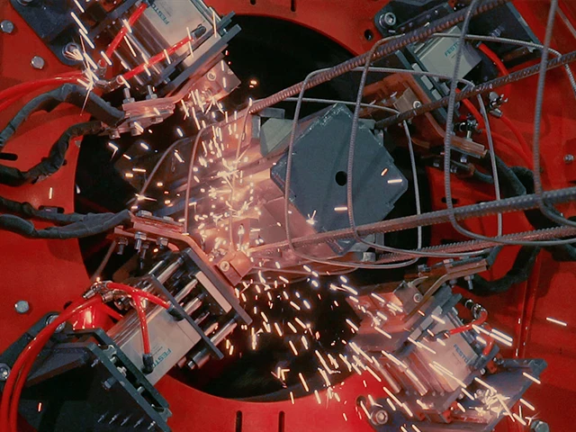 SNM-16 Pile Cage Machine Winding And Welding Of Reinforcing Cages Welding Equipment Wire Welding Machines