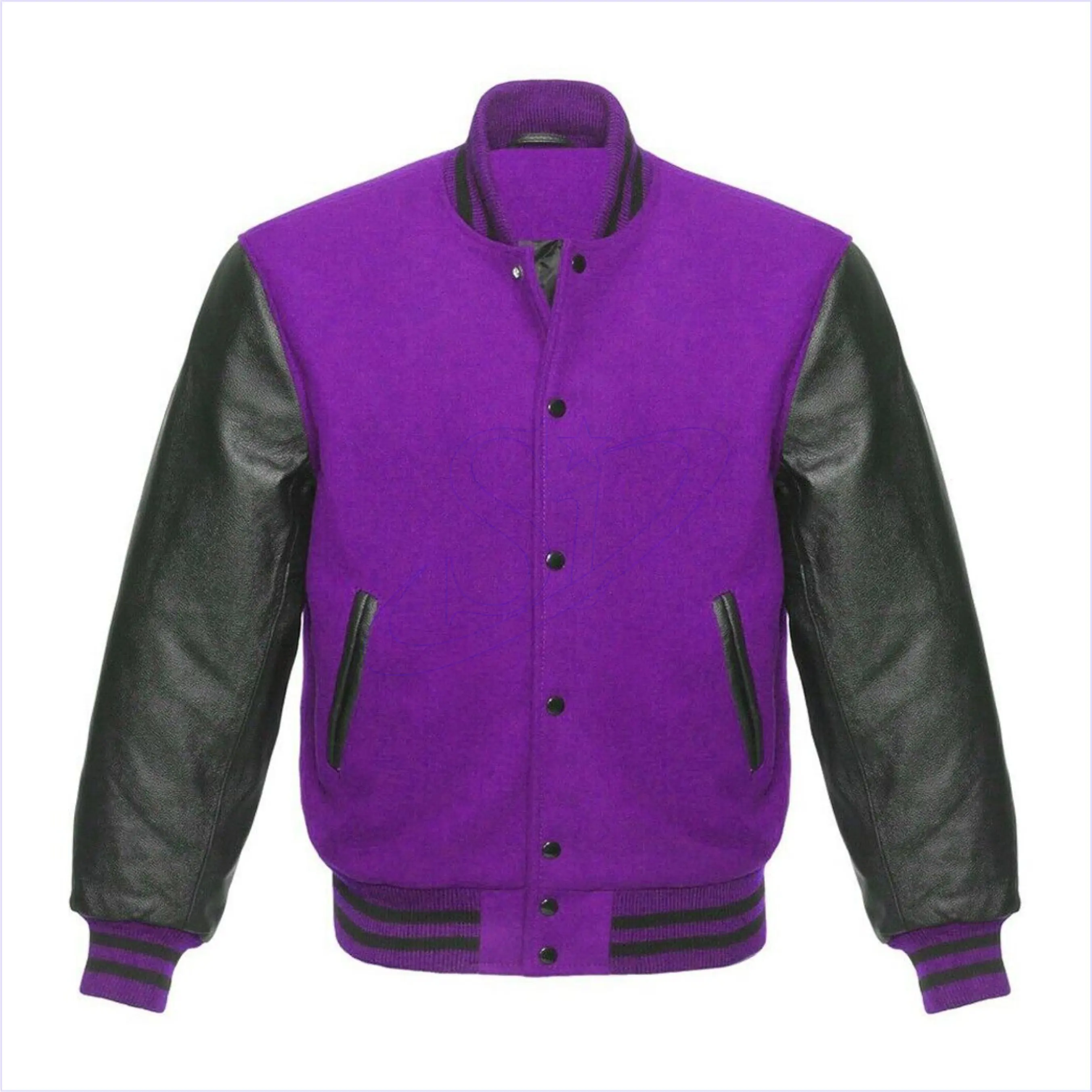 Мужская и женская куртка из натуральной кожи с рукавами карманами