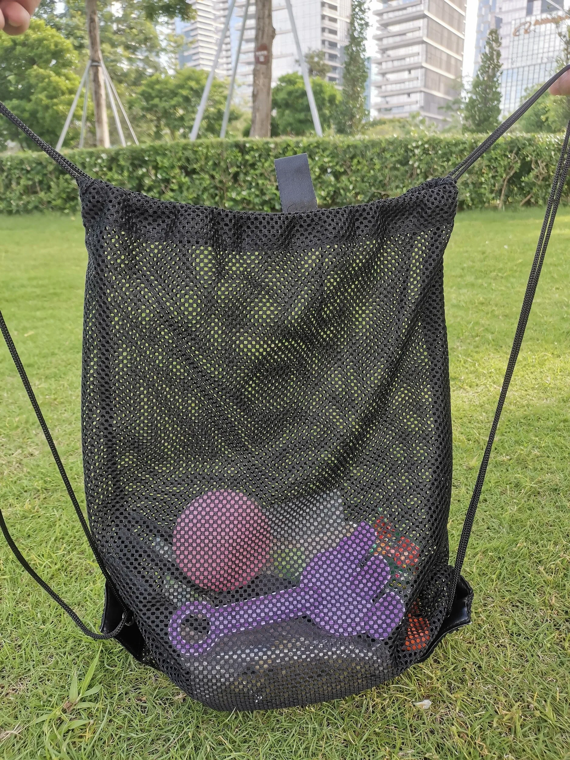 Washable Bag Heavy Duty Mesh Drawstring Bag, Sport Equipment Storage Bag for Beach, Swimming Washing Bag