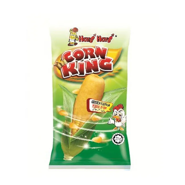 Halal Snack Hari Hari Crispy Corn King Chicken Flavour 16gm
