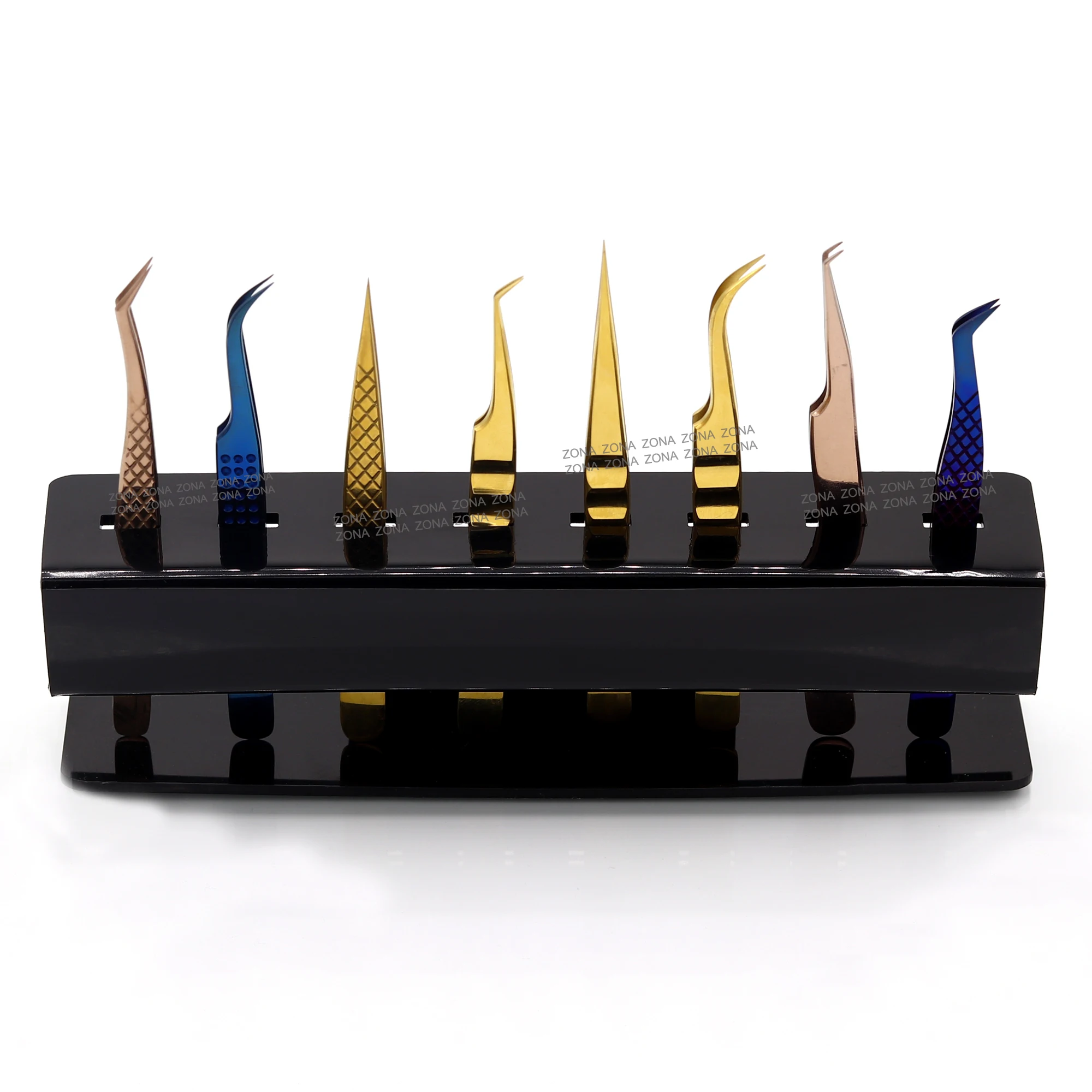 Display Stand For Eyelash Extension Tweezers 6 / 8 / 12 Holes Tweezers Stand Holder Storage Rack Acrylic