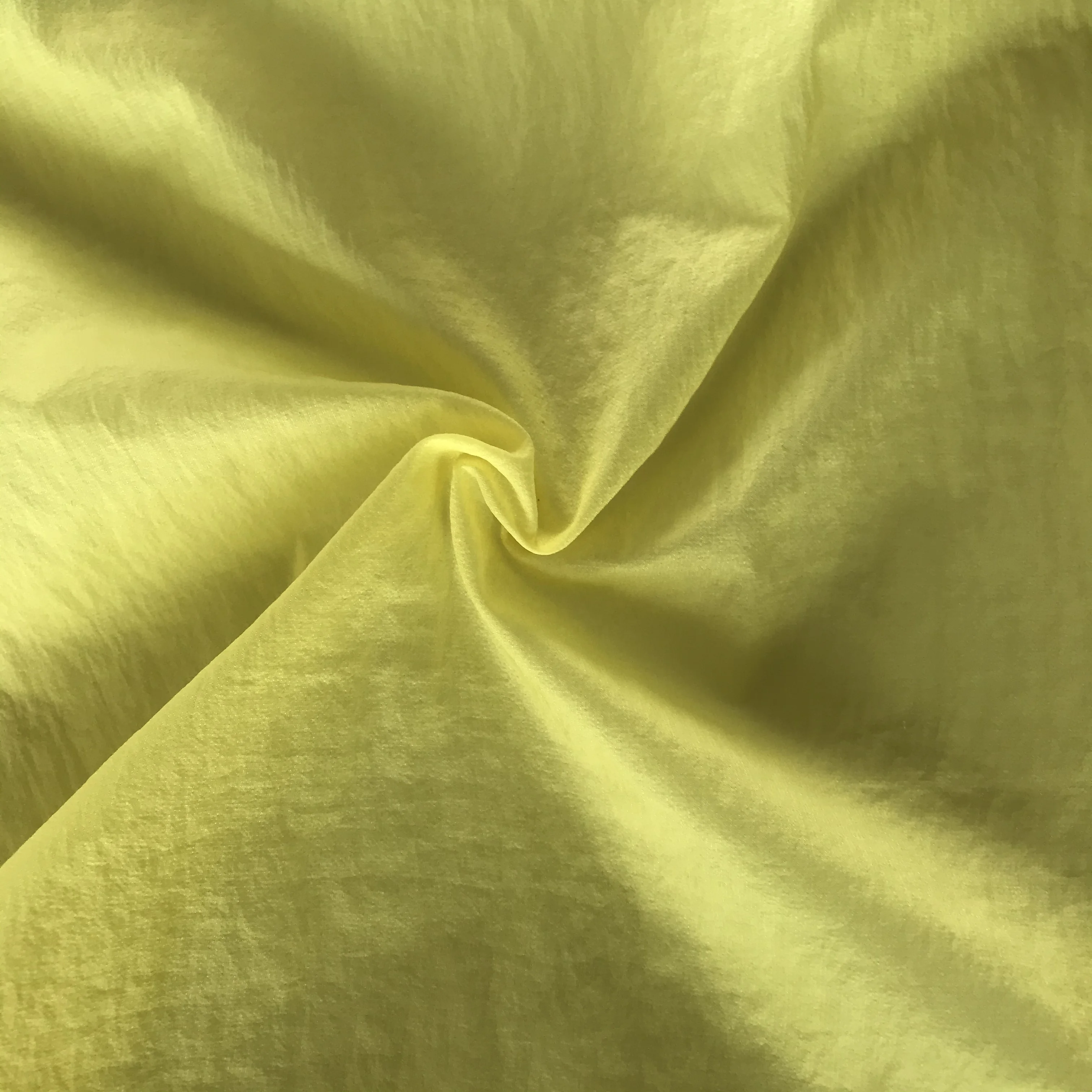 Sun-protective clothing Fabric 390T 0.05cm Ribstop Wrinkle Nylon With PU Silicon Coating Waterproof