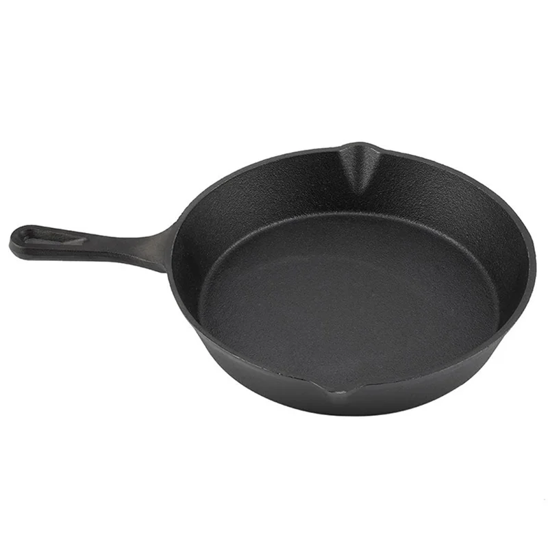 Preseasoned Nonstick Egg Steak Cast Iron Skillet 4/6/8/10/12 inch Cast Iron Skillet Grill Pan