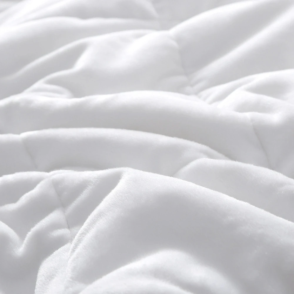 Hot Sell Factory Supply OEM High Quality Glass Beads Double Side  Fleece and Minky  Weight Blanket For Auldt and kids