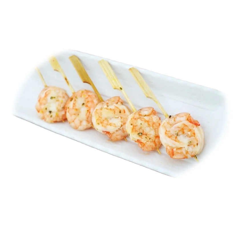 New Product Frozen Garlic and Herb Marinate Shrimp on Skewer White Vannamei Shrimp ready to eat For Retail and Food Services