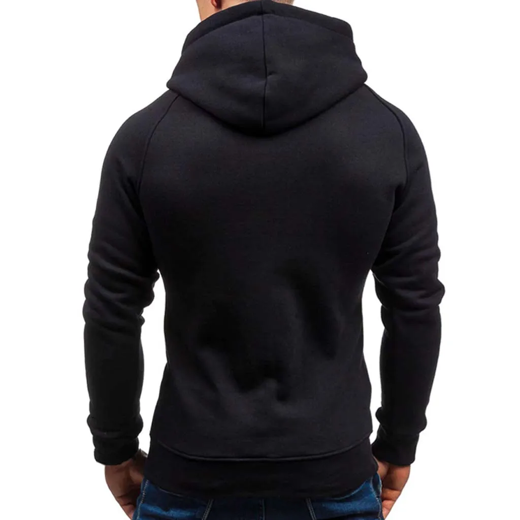 
Zipper Style Hoodies Awesome Style White Fleece Men Side Zip Hoodie 