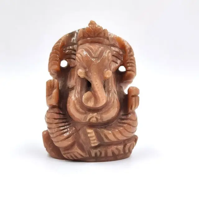 Brown Aventurine  Ganesh  Statue Modern Art Indian India famous god lord Ganesh statue