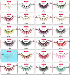 Ресницы с красочными ресницами фиолетовые детали под заказ цветные норковые ресницы цветные ресницы