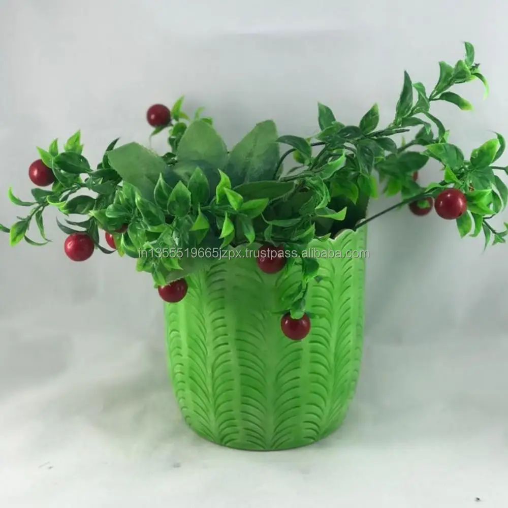 High Quality Metal Planter Stand Powder Coated Iron Cylinder Design Home Garden Decor Colorful Powder Coating Pack Pots Floor