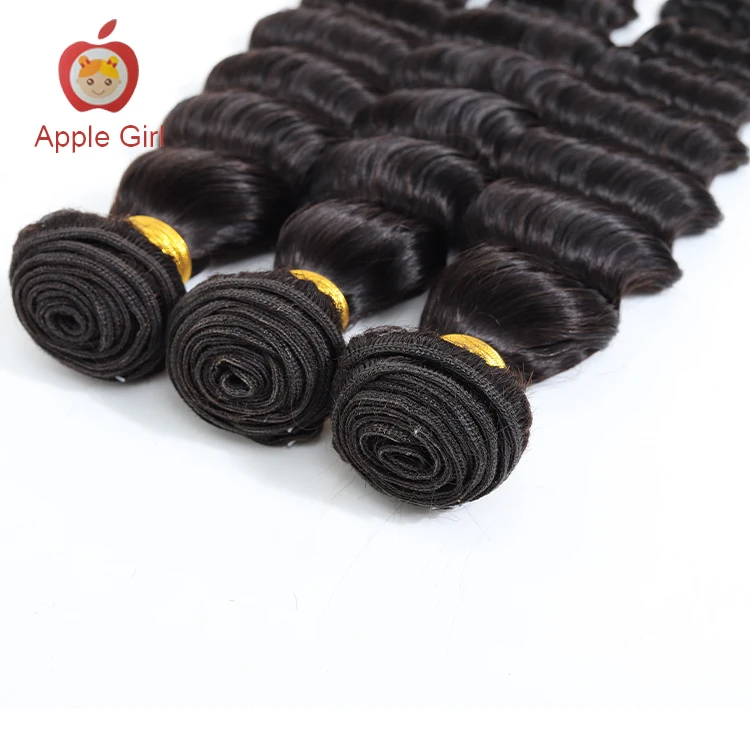 Xuchang Factory Human Hair Weave Bundles 100% Human Hair Extension Loose Deep Raw Virgin Cuticle Aligned Peruvian Hair