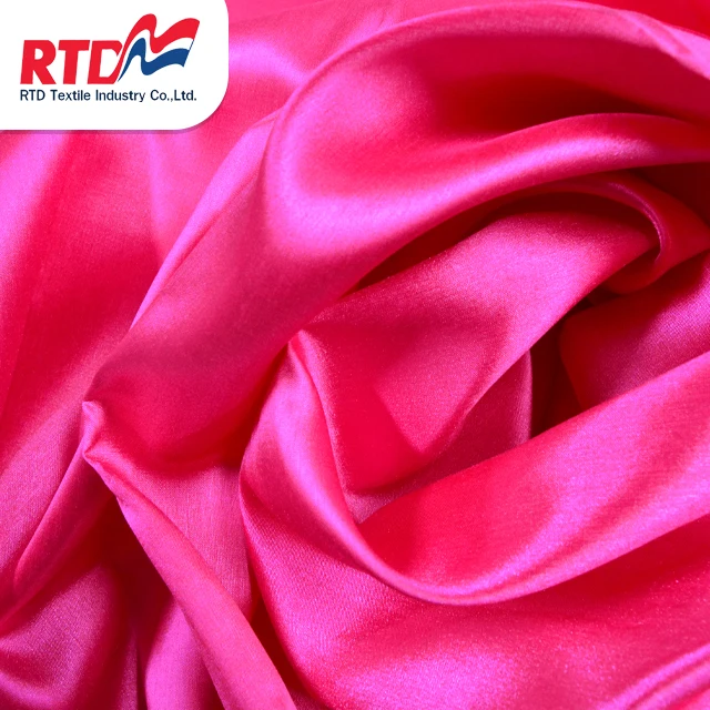 
RTD Swiss Silk 100% Polyester Fabric Premium Grade Products For Garment - Hot Pink WD1307 