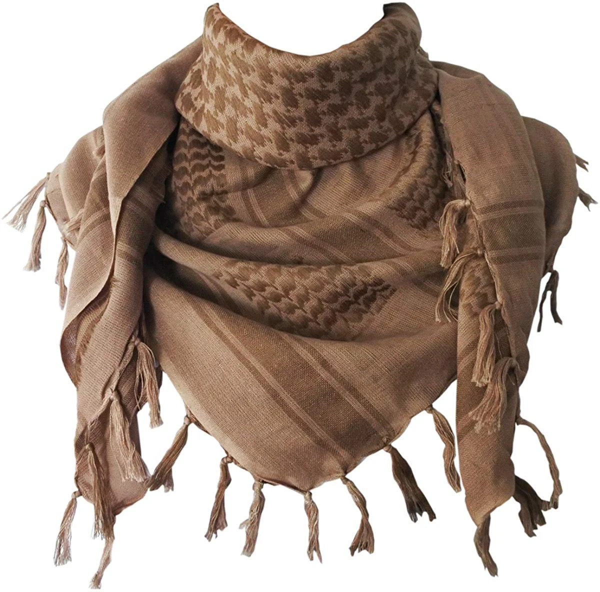 New 2022 Latest Design Luxury Quality 100% Cotton Multifunctional Warm Head Men Shemagh Scarf