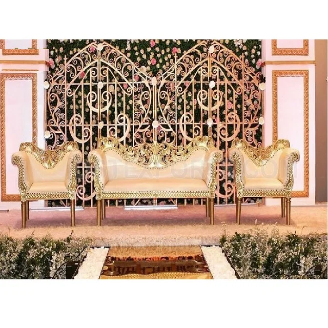 Best Jewish Wedding Stage Sofa Set Phenomenal Wedding Stage Furniture Set Golden Diamond Wedding Stage Furniture Set