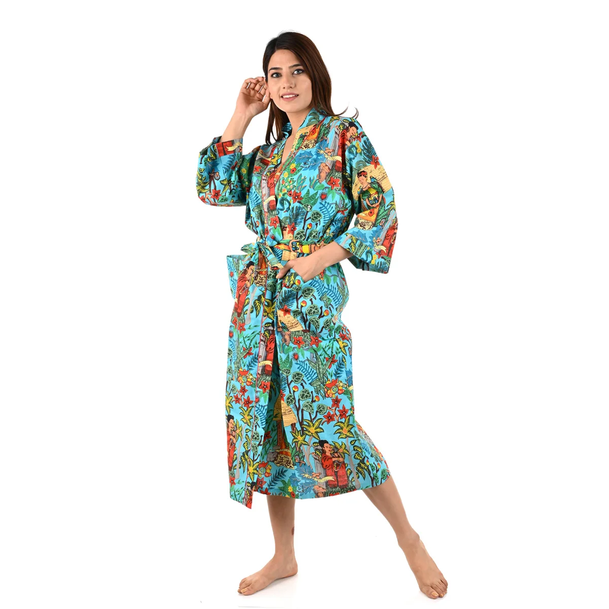 Good Quality Cotton Luxury Sleepwear Nightgown Bathrobe