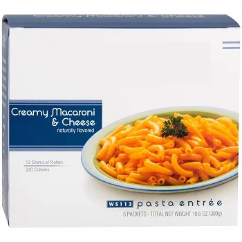 
Custom Formulation Comparable to High Protein Diet Macaroni & Cheese Pasta 