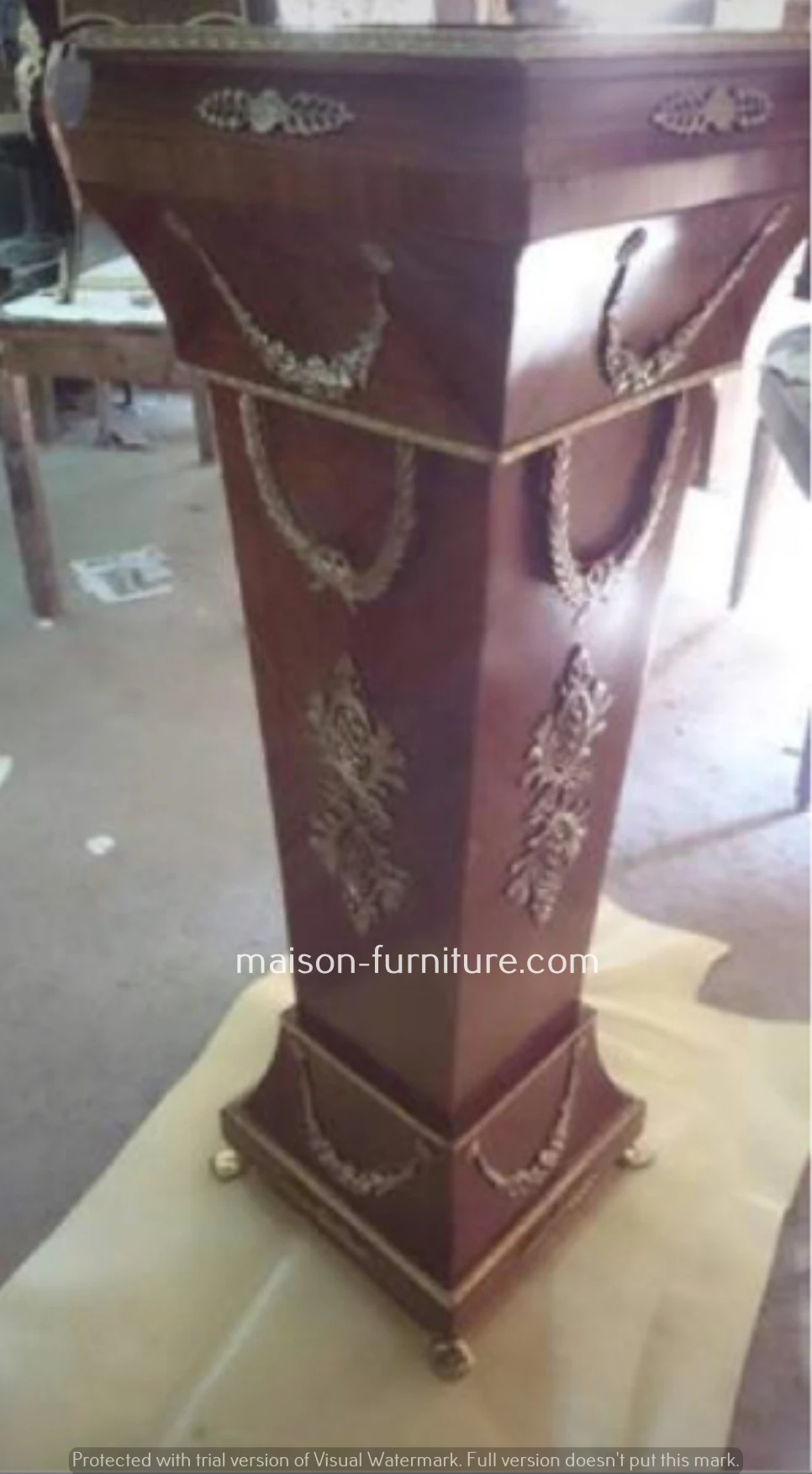 
antique french pedestal table 