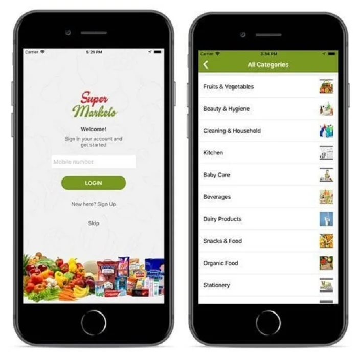grocery app development