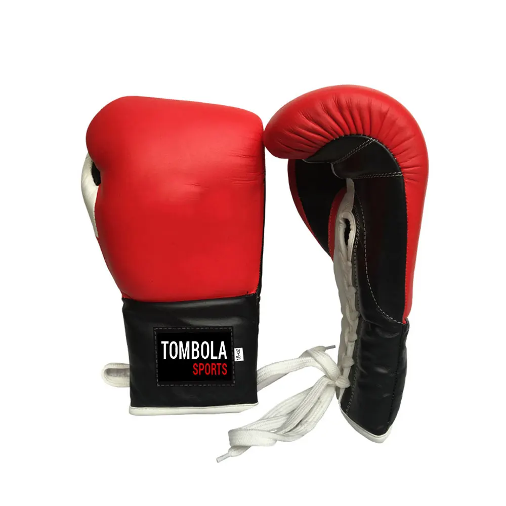 Pro Boxing Gloves Best Selling Mix Fight Leather with Laces Custom Color 8oz 10oz 12oz 14oz 16oz Wholesale Personalized OEM