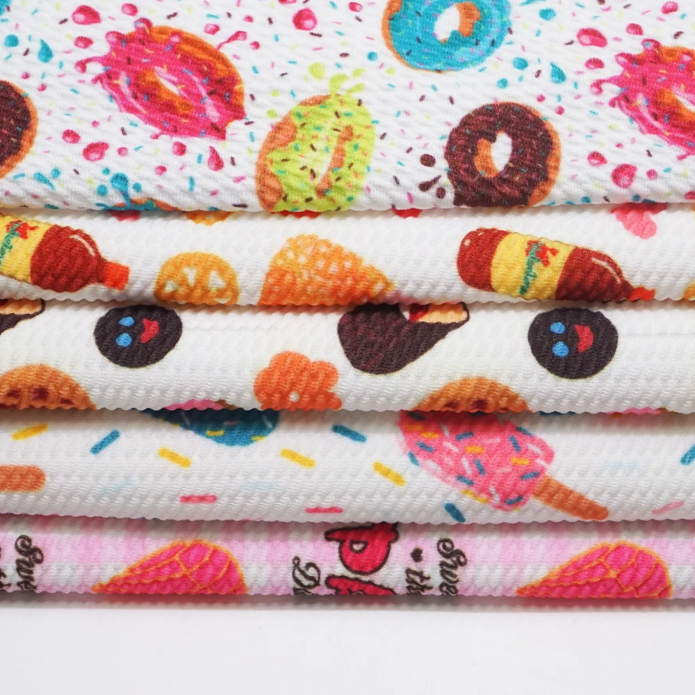 Printed Bullet Texture Liverpool Fabric,Stretch Knit Fabric for bows