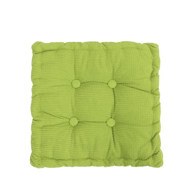 Comfortable 100% Organic Cotton green color cushion pad with GOTS Certified