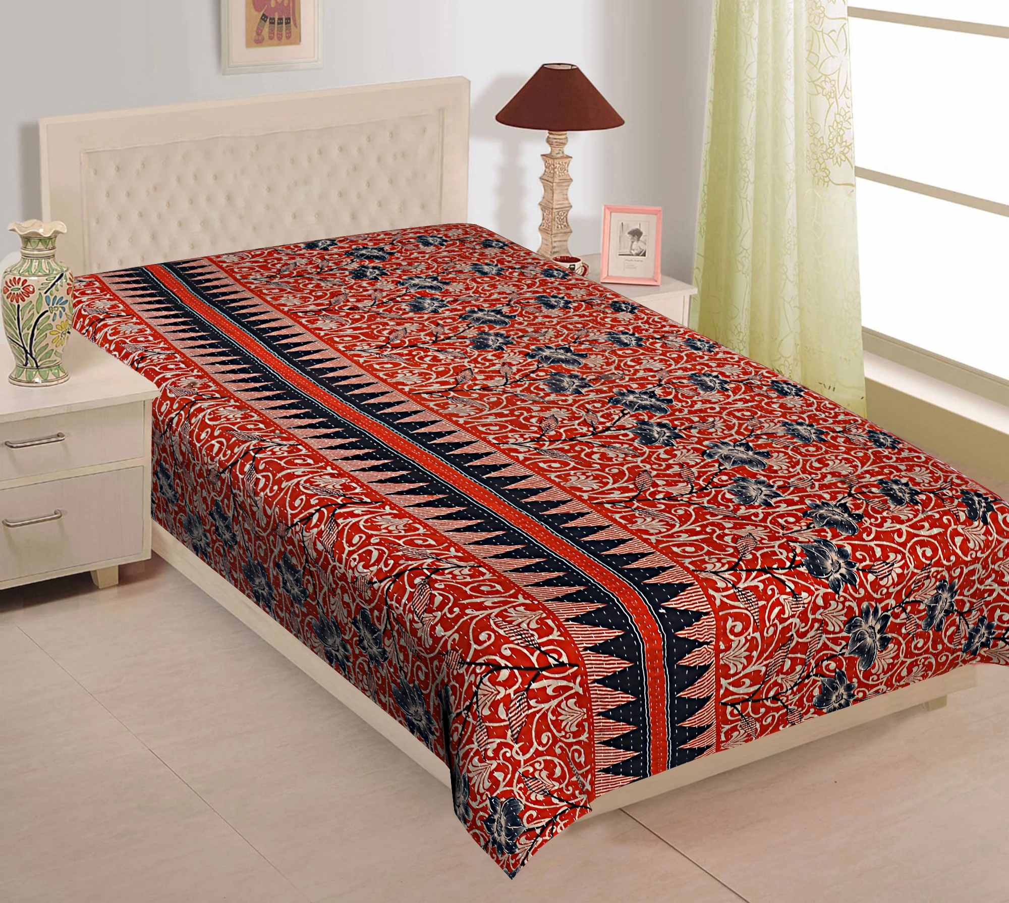 Wholesale Lot Of Indian Vintage Kantha Quilt Handmade Throw Reversible Blanket Bedspread Cotton Fabric BOHEMIAN quilt