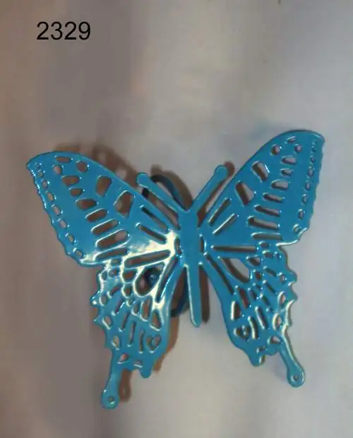 Handcrafted metal butterfly wall decoration