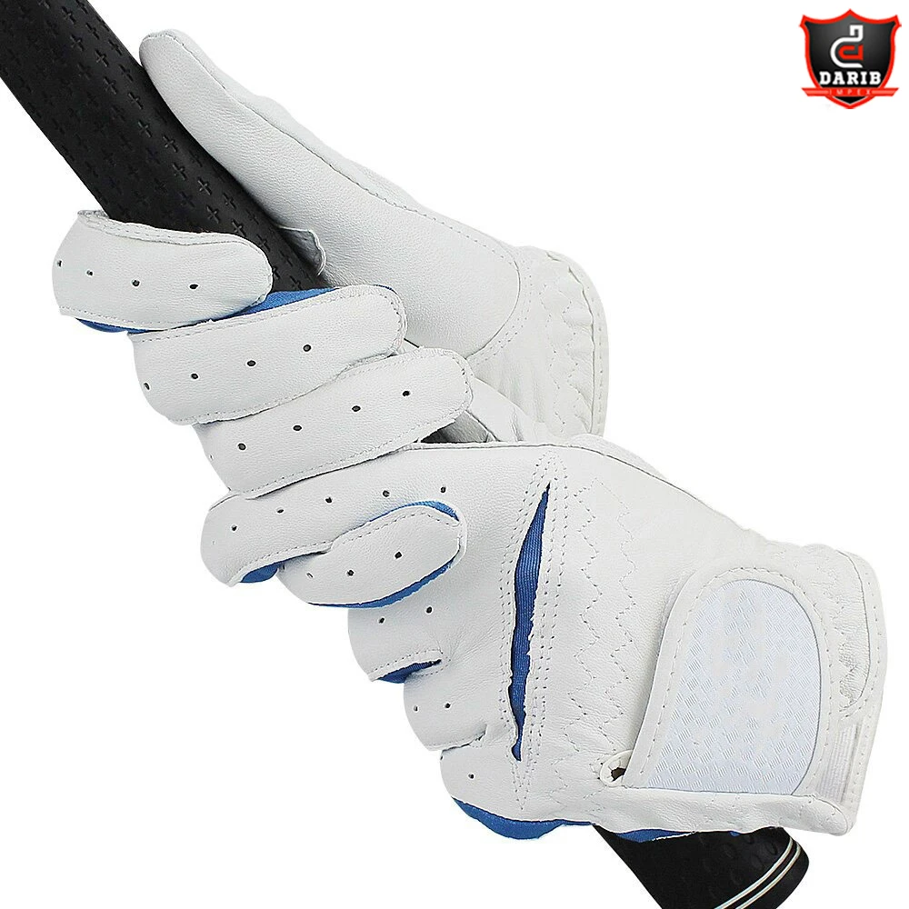 Hot Sale Genuine Leather High Quality Soft White Golf Gloves Men New Design Golf Gloves