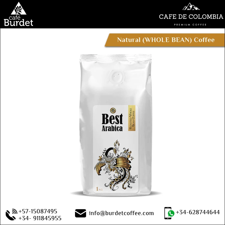 
Direct Factory Sale Private Label Natural Arabica Whole Coffee Bean from Colombia 