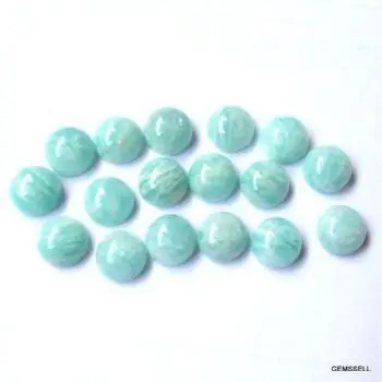 Blue Quartz Rose Cut Cabochon Blue Glass Faceted Round Cabochon losse gemstone at best prices in india