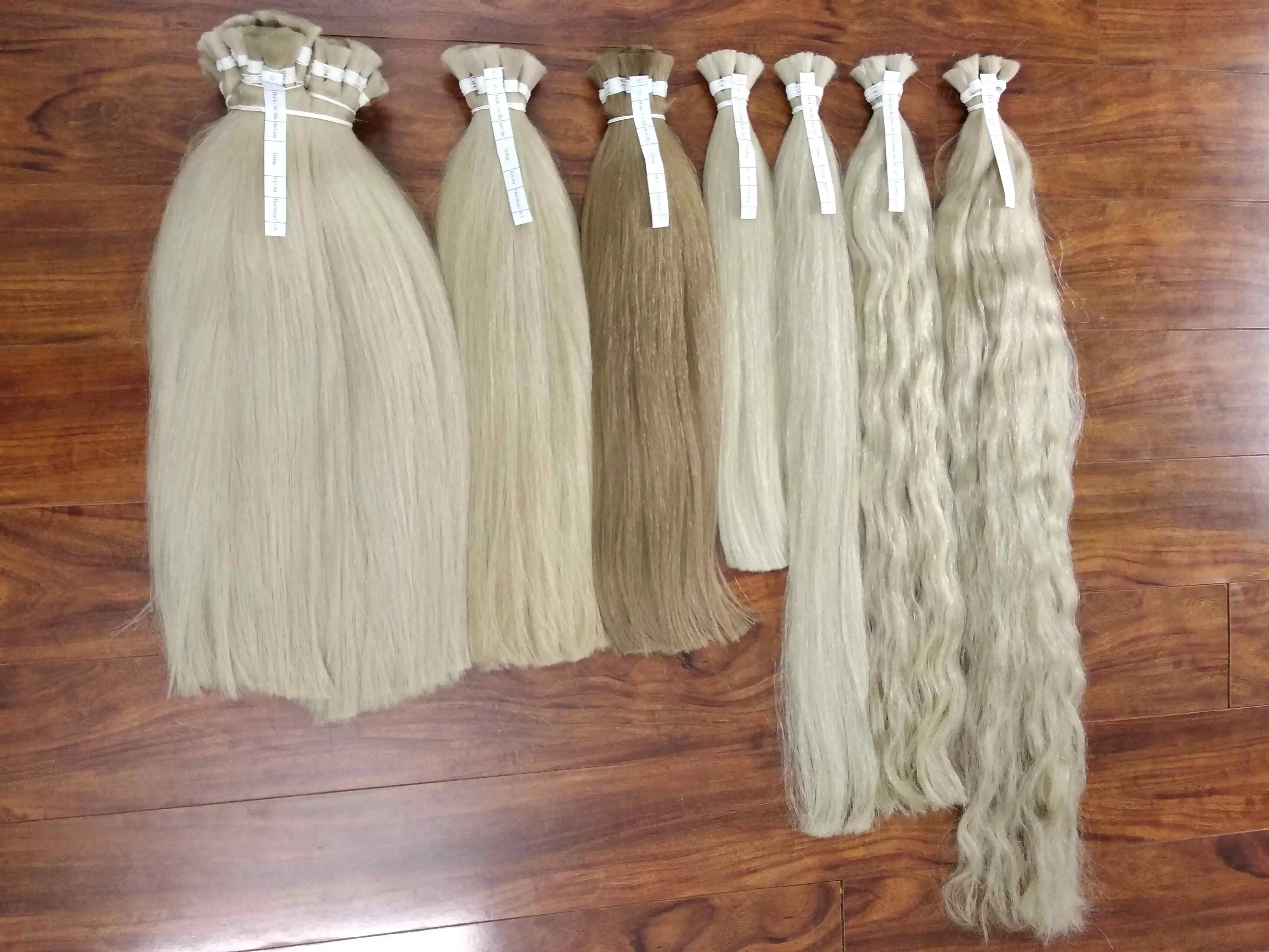 Светлые волосы с двойным рисунком