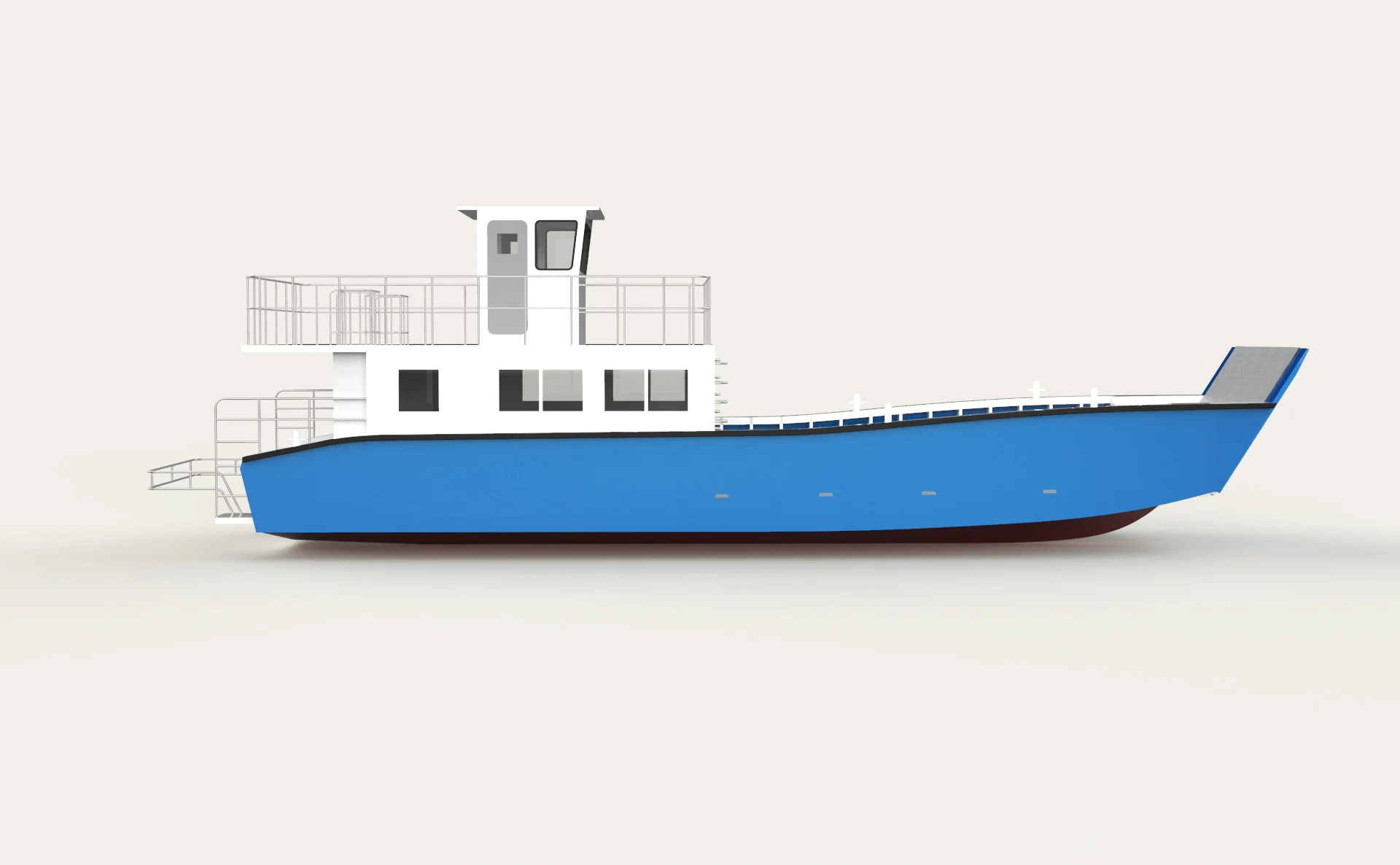 15m multi purpose landing craft 40 passengers and 12 tons loading capacity for sale Kiribati