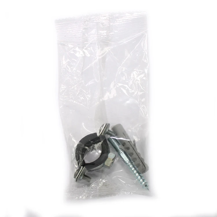 Высококачественные зажимы для труб из оцинкованной стали и резины 20-24 (1/2 дюйма), зажим для труб с резиной