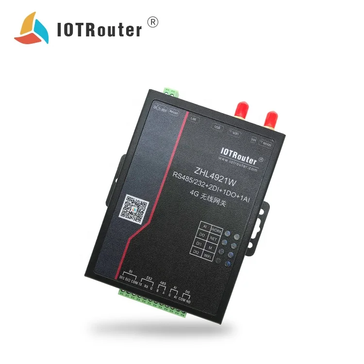 Battery Tester M2M Gsm Module WiFi Port Terminal Server 4~20mA Analog RTU Data Logger IOT Router ZHL4921W RS485 to MQTT DTU 165