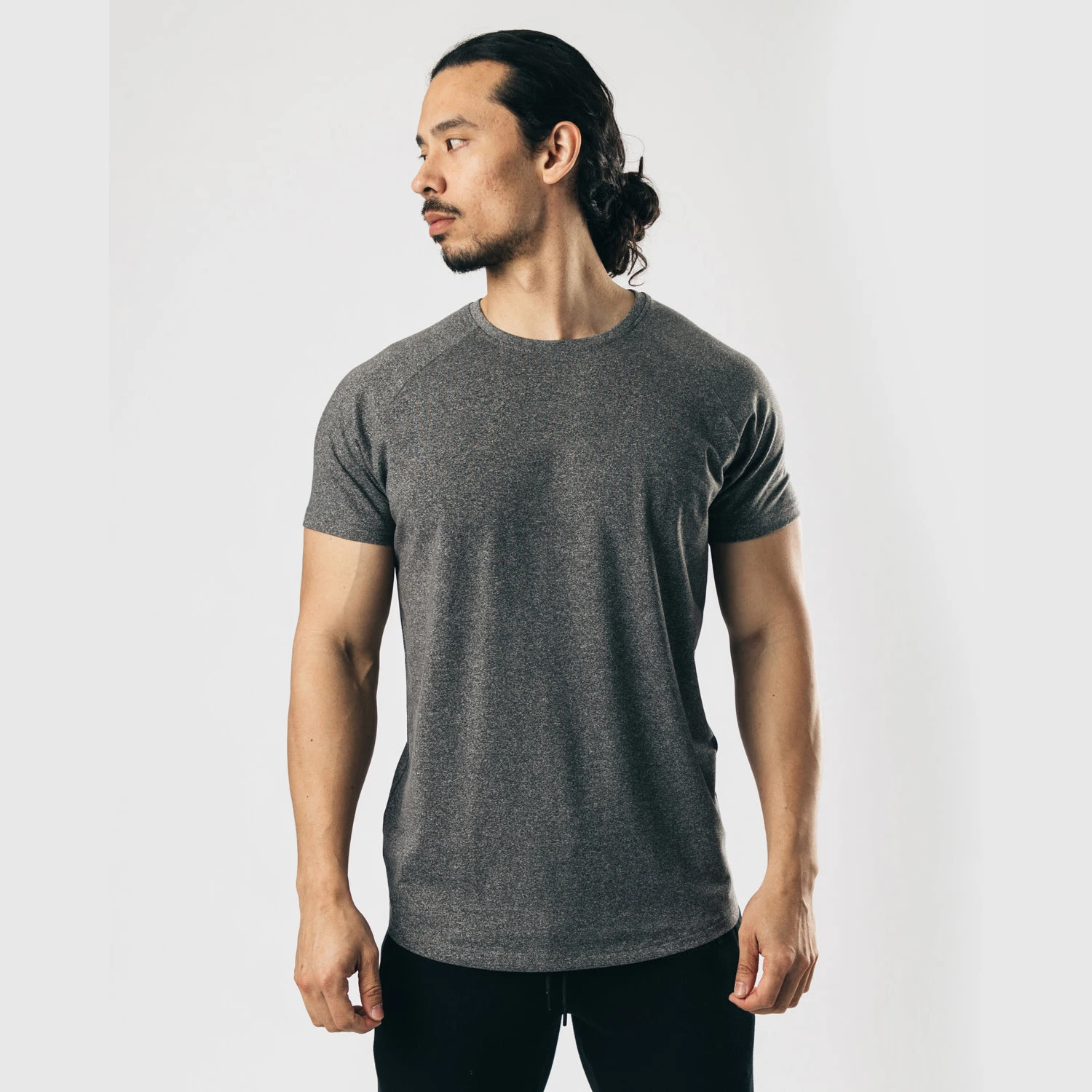 Wholesale Slim Fit Custom Raglan Sleeve Tee Shirts Hip Hop Men High Quality Latest Crew Neck Custom Men T Shirt With Logo