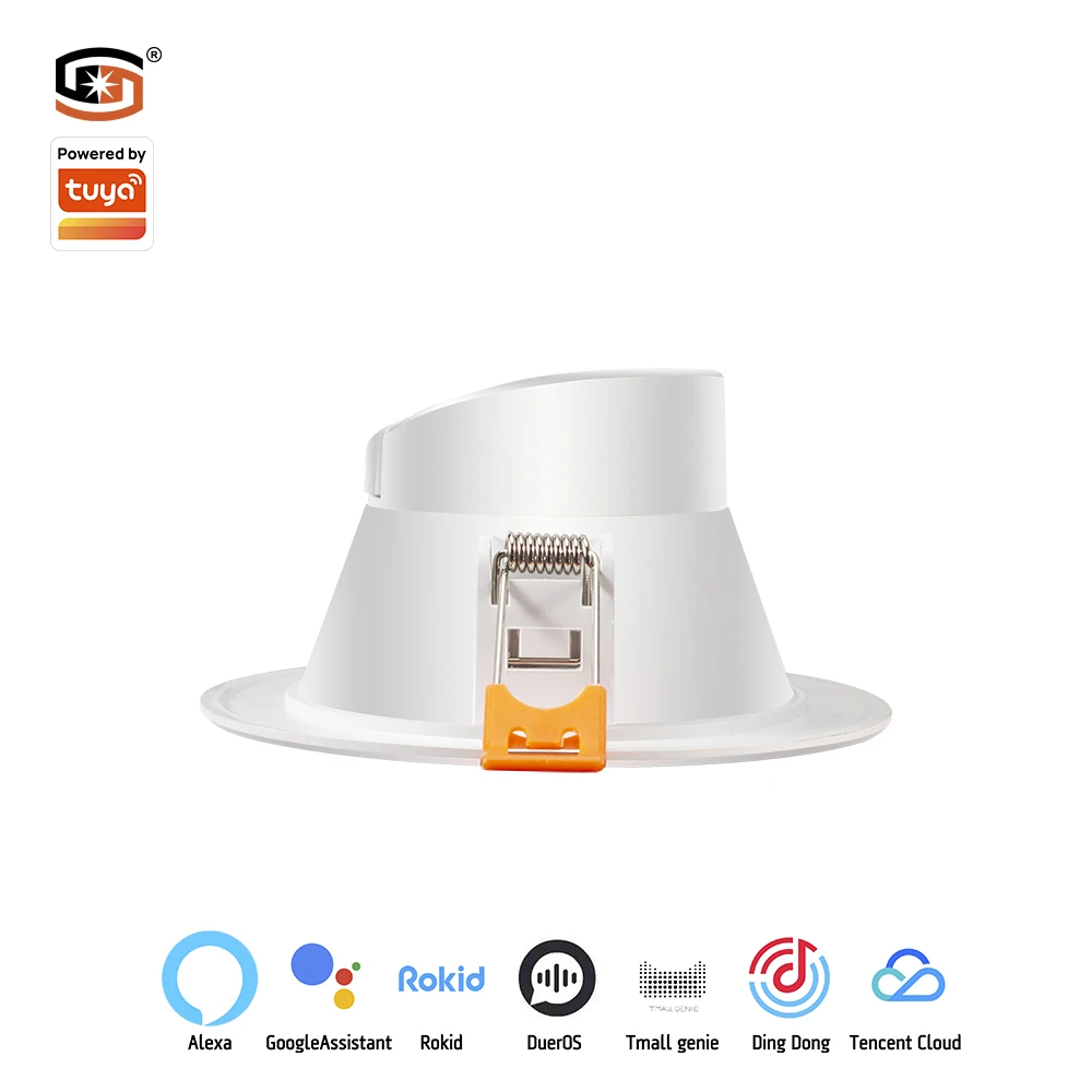 2024 Smart LED Downlight With gateway integrated Tuya RGBCCT  9W Beacon Ceiling lights