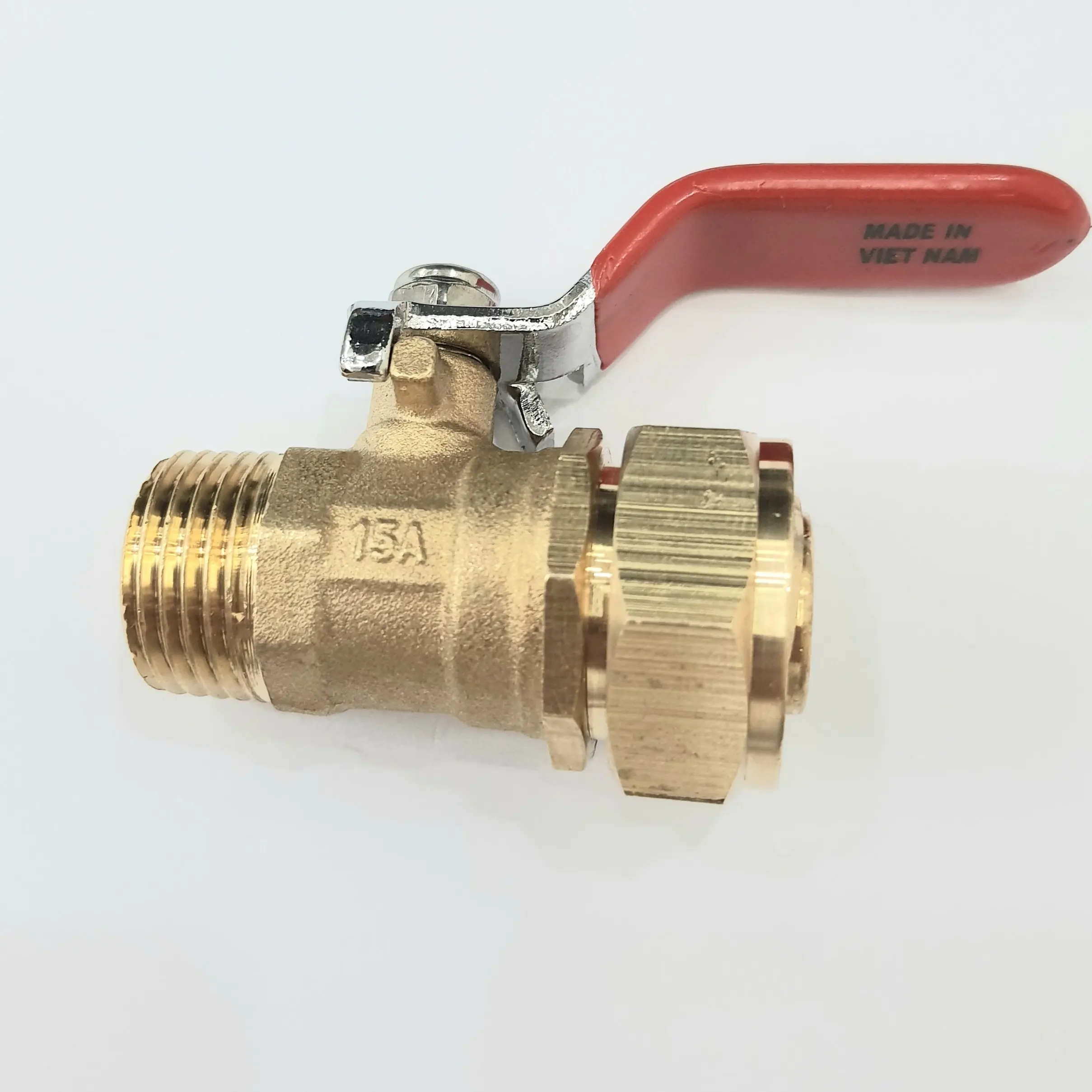 DN20 FORGED WATER VALVE MALE FEMALE THREAD WITH LONG BLUE LEVER HANDLE BRASS BALL VALVE