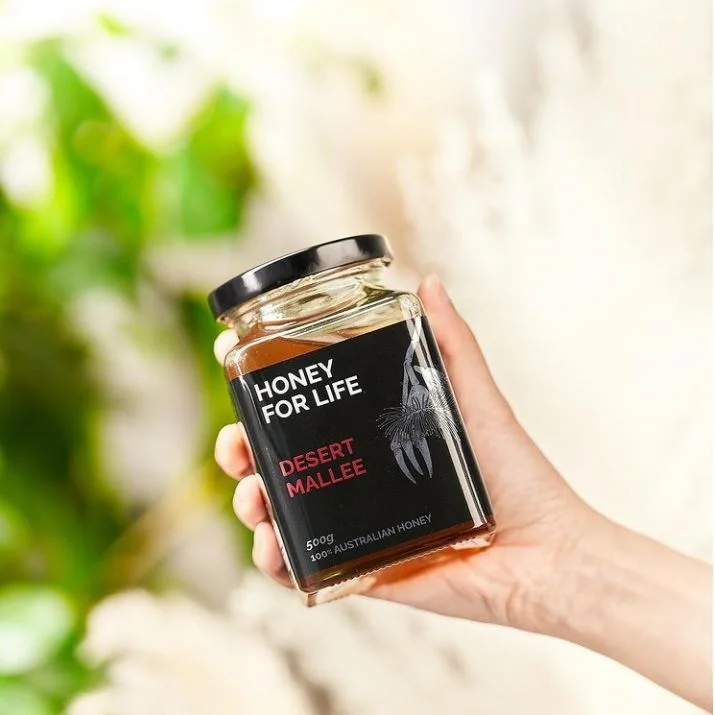 Velvety Texture None Additives 500g TA20+ Premium Natural Raw Honey Desert Mallee Honey With Shelf Life 3 years+