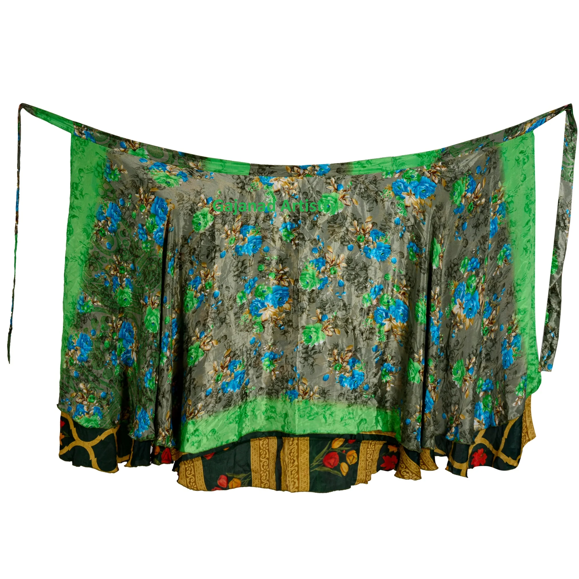 Indian Vintage Silk Skirts For Wholesale Lot Indian Silk fabric Handmade Women Skirt Fabric Boho Skirt Bohemian Hippie